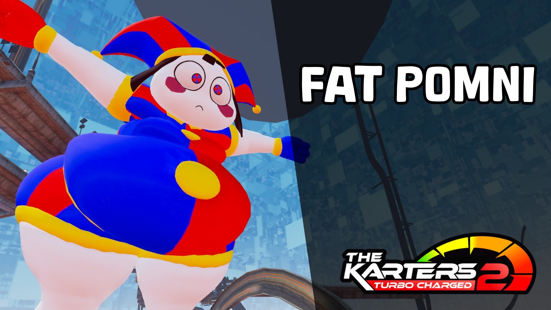 Fat Pomni Mod | Karters 2 - By @solitaryscribbles on Itaku