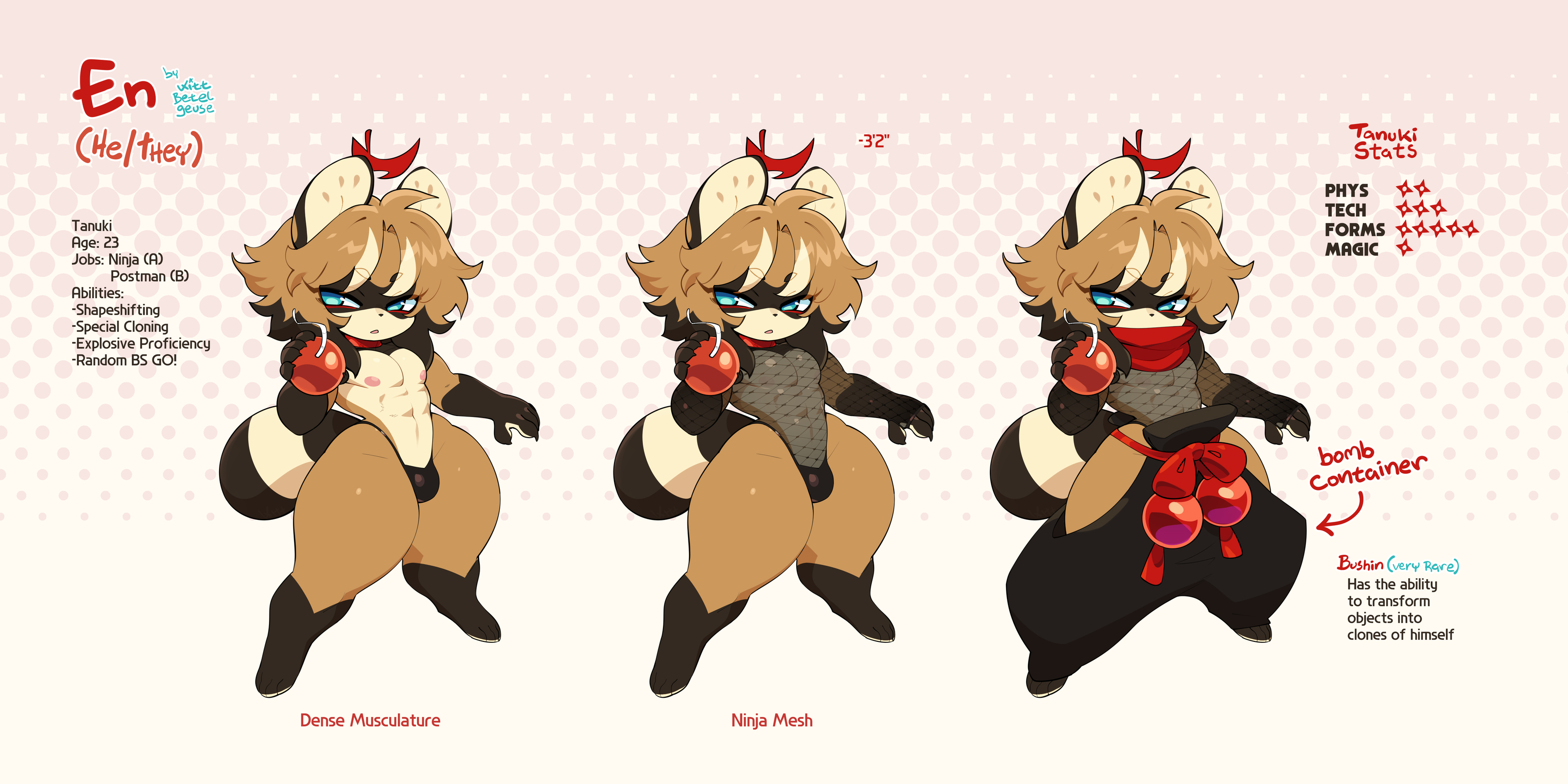 En - Tanuki Ninja! 🍃 - By @betelgeuse on Itaku
