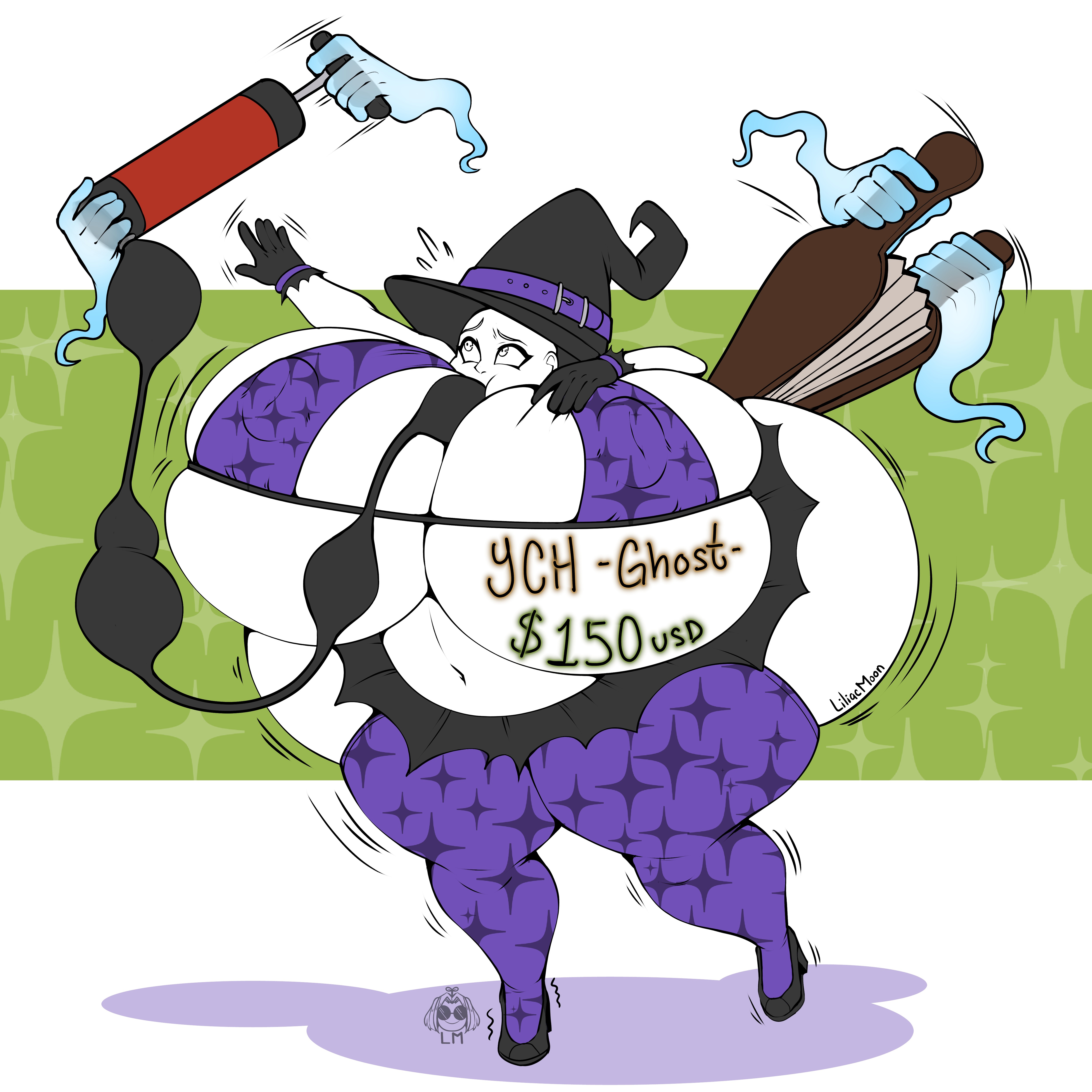 YCH Ghost -OPEN- - By @liliacmoon on Itaku