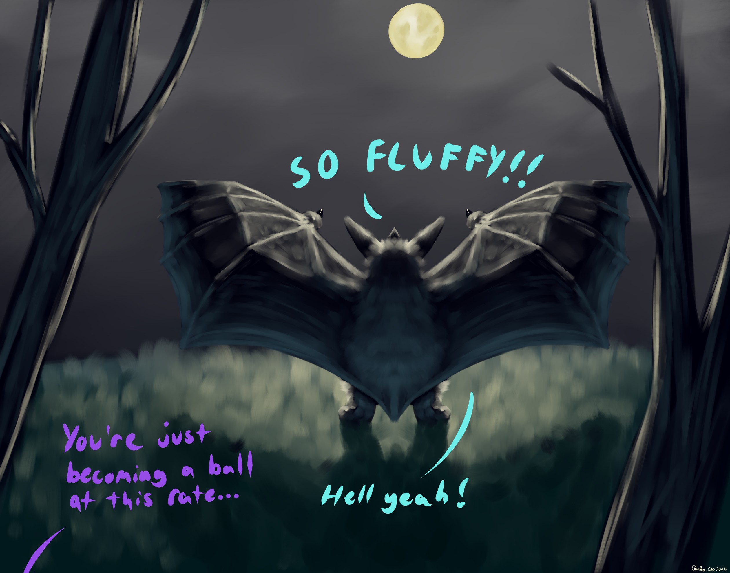 Bat Speedpaint - By @bernad on Itaku