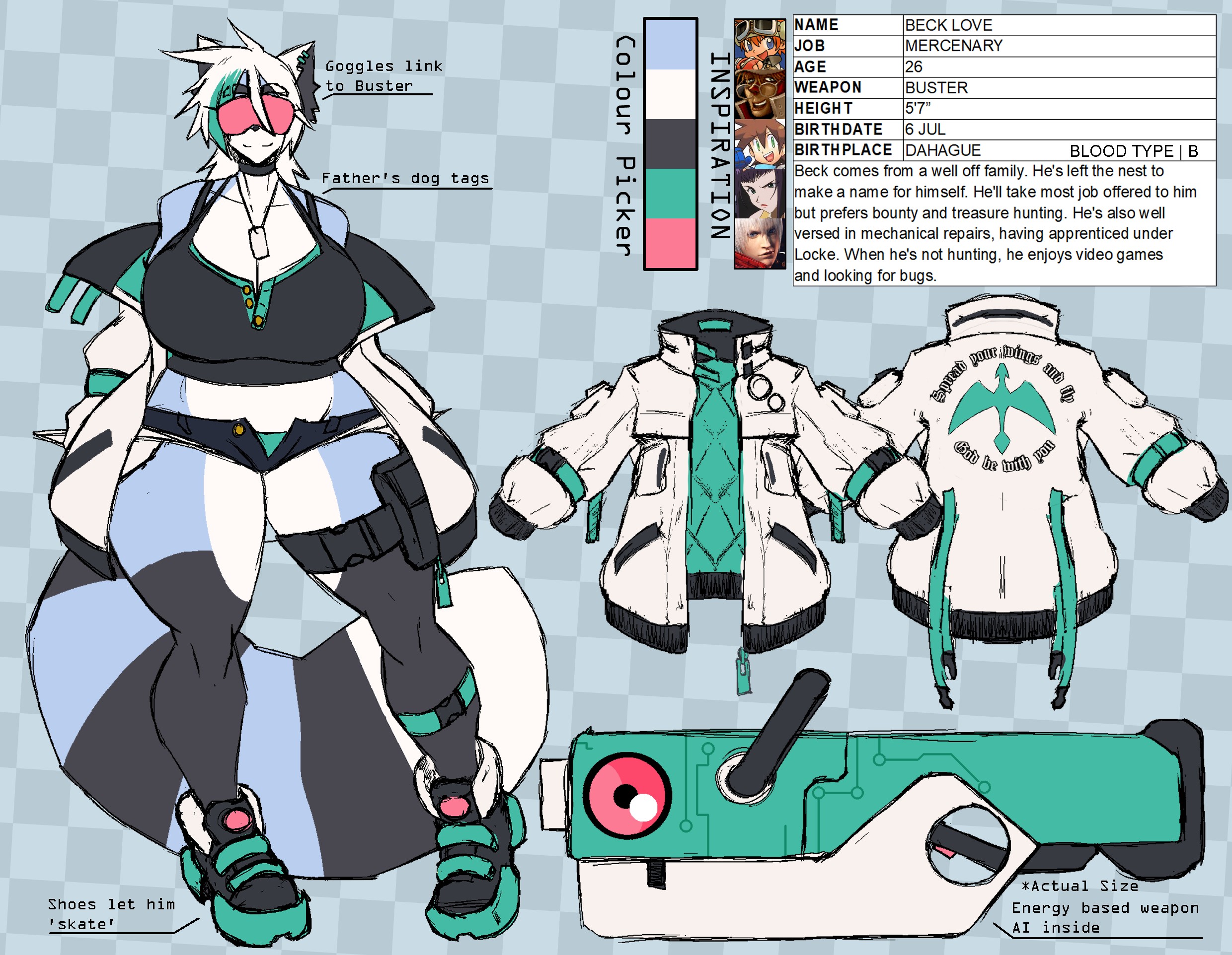 Beck Love - Reference Sheet 2026 α - By @anuki on Itaku
