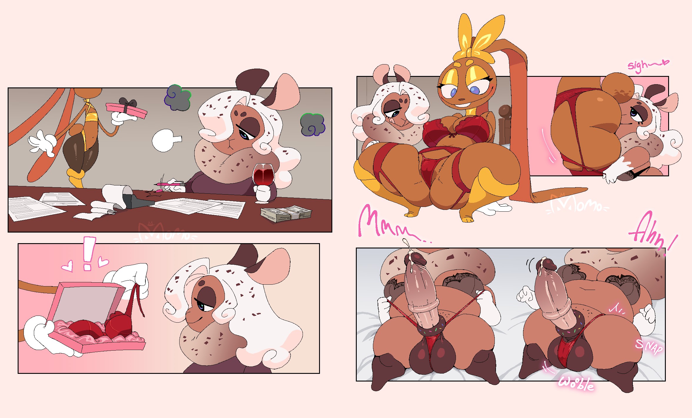 Break time pt. 1 - By @momocat on Itaku