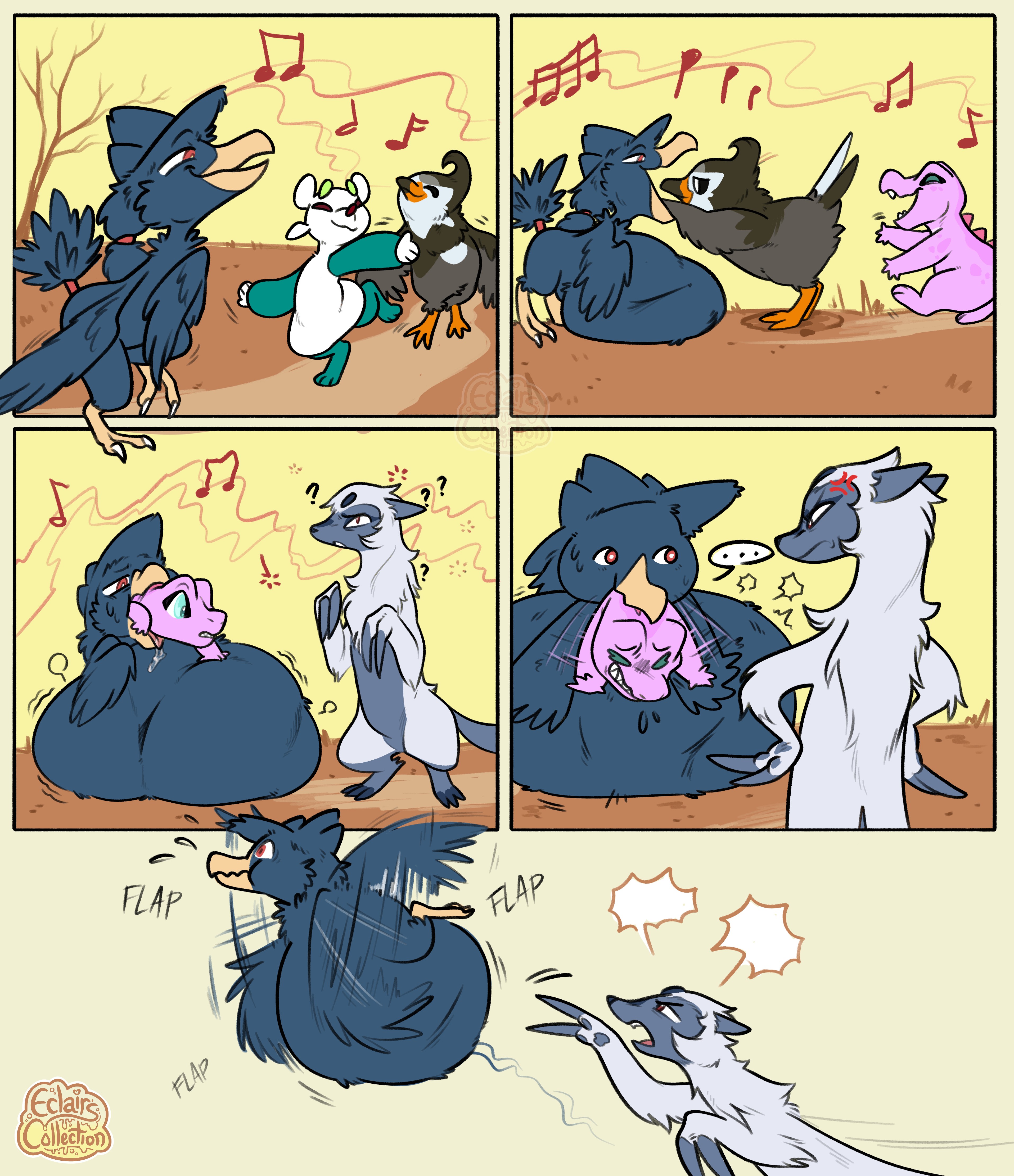 Big bird meal - By @lanturnsoul on Itaku