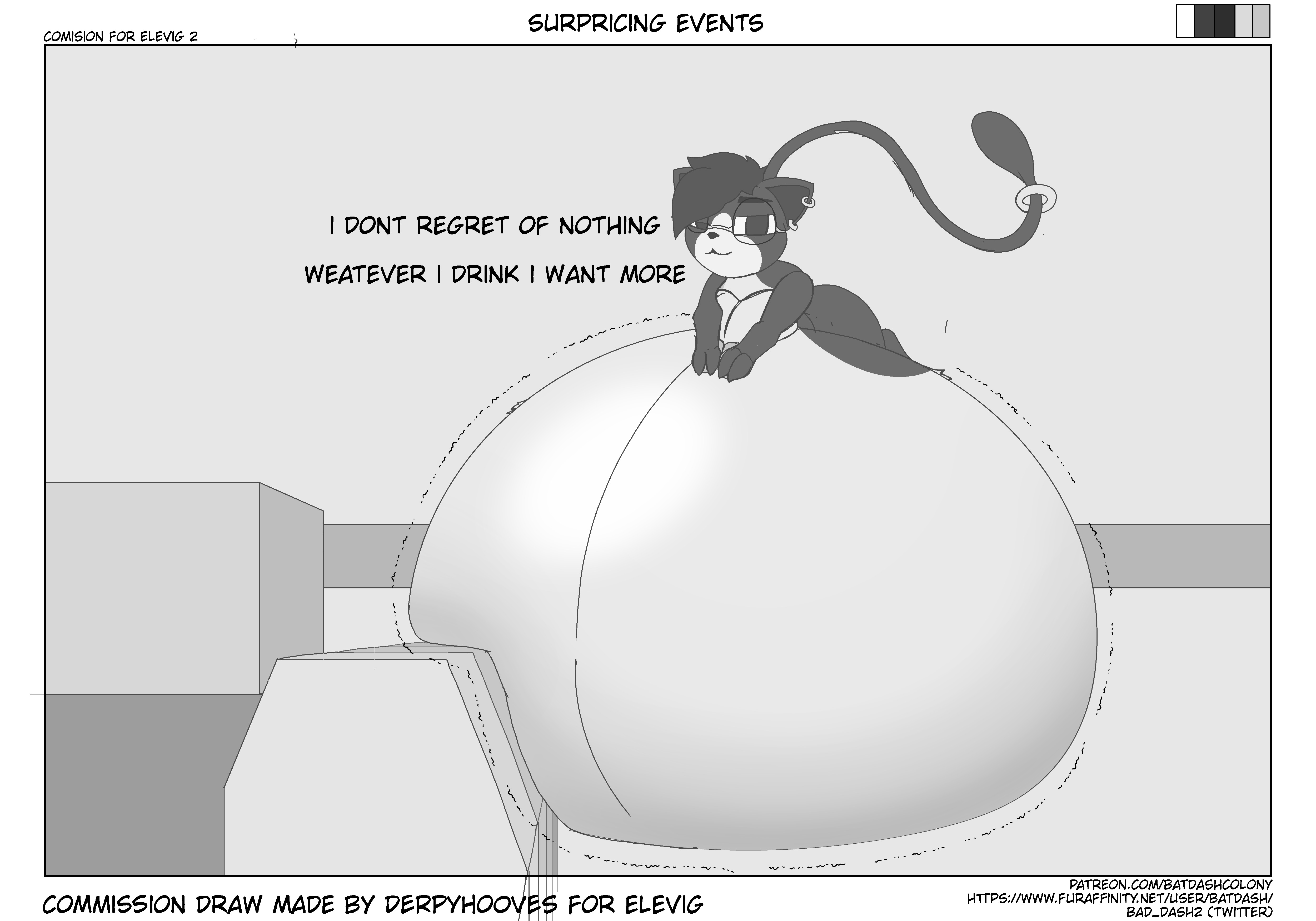 Batdash surpricing events 2/2 - By @bat_dash on Itaku