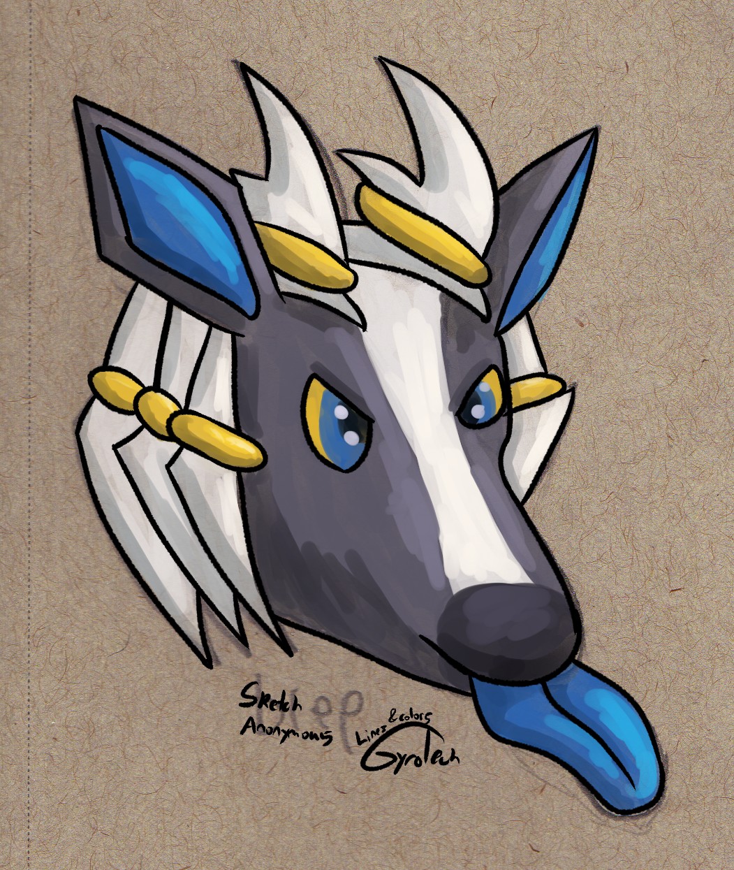Blue Raspberry Anime Blue Raspberry (Colored) - By @gyro on Itaku