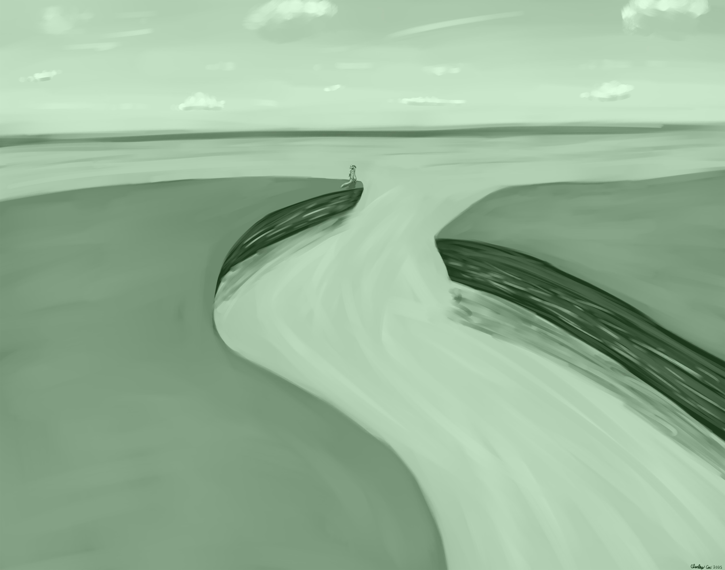 Landscape Speedpaint - By @bernad on Itaku