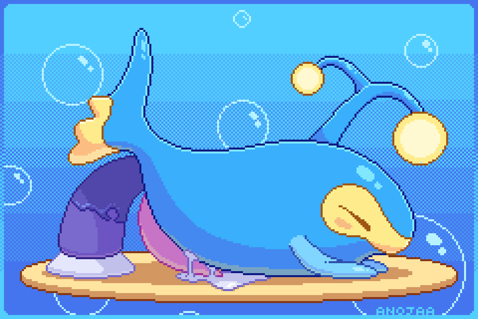 [ANIMATED] Desperate Fish - By @anojaa on Itaku