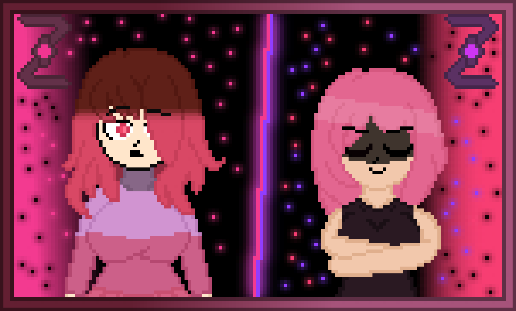 Bete noire Vs Netty 1 - By @zixy on Itaku