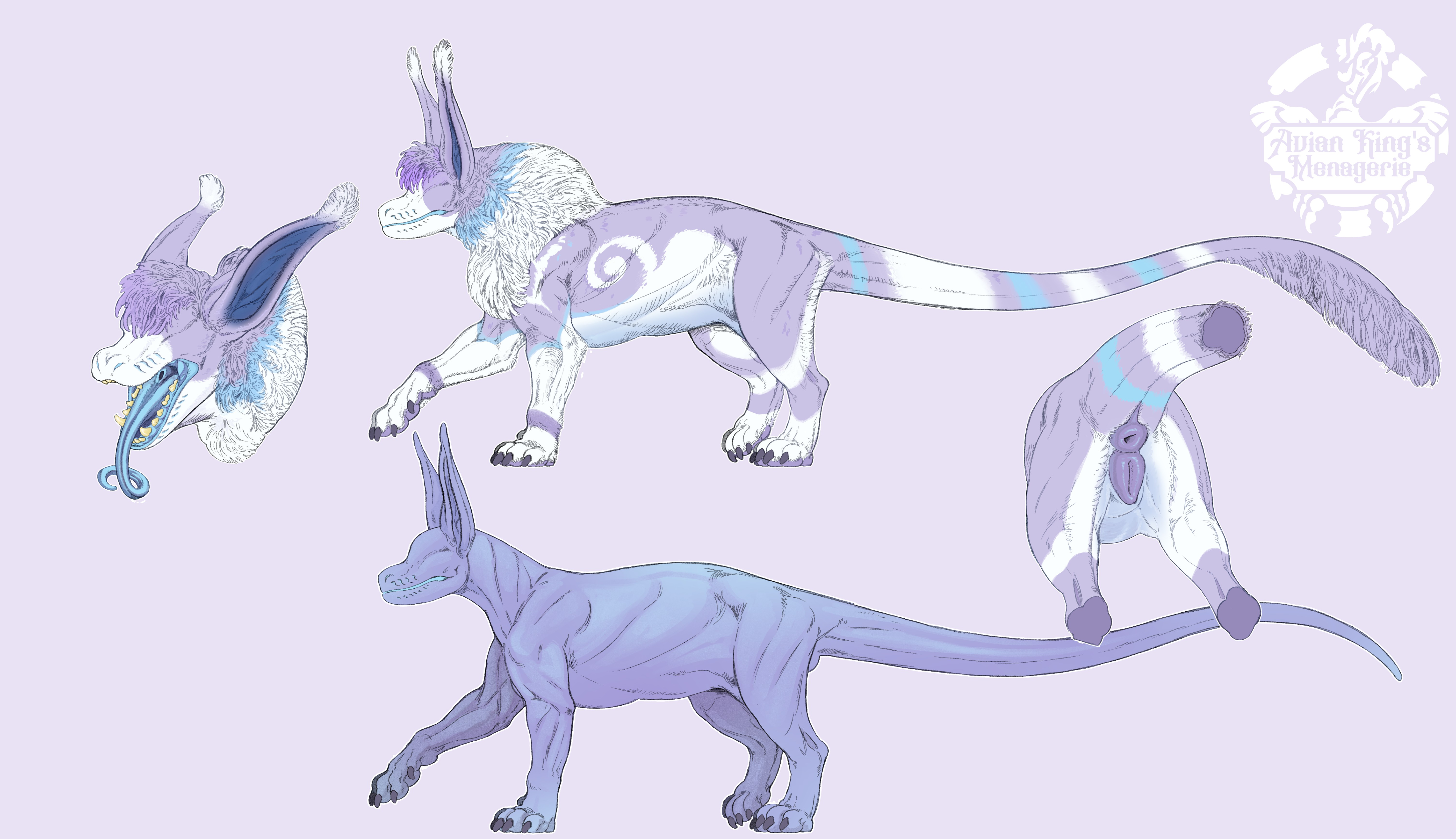 reference sheet for pawbi milkfshakes - By @moafowl on Itaku