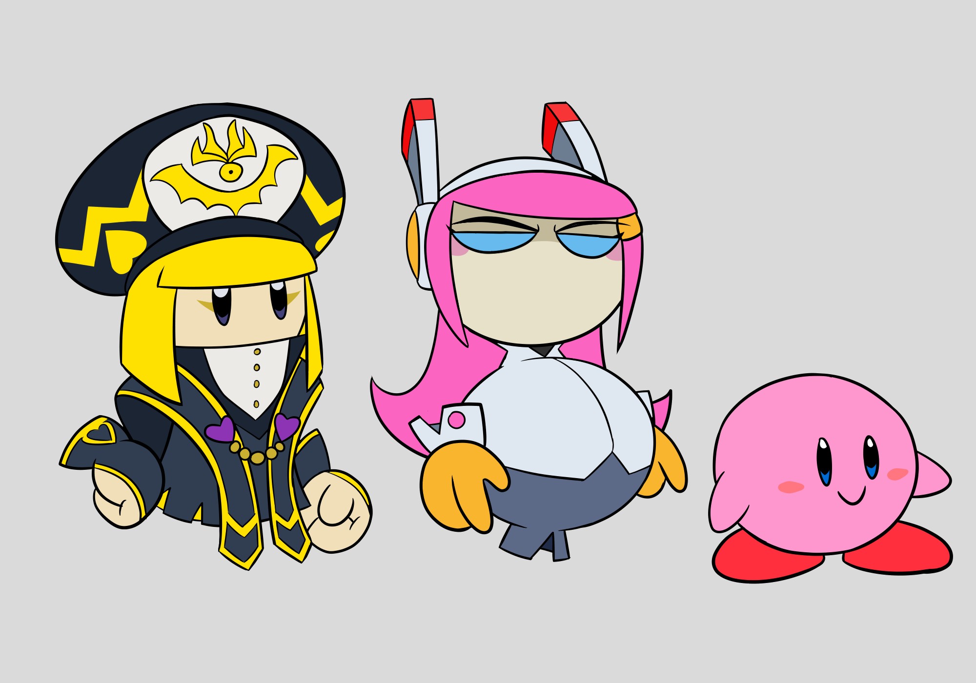 Just some size comparisons - By @hectorcollector on Itaku