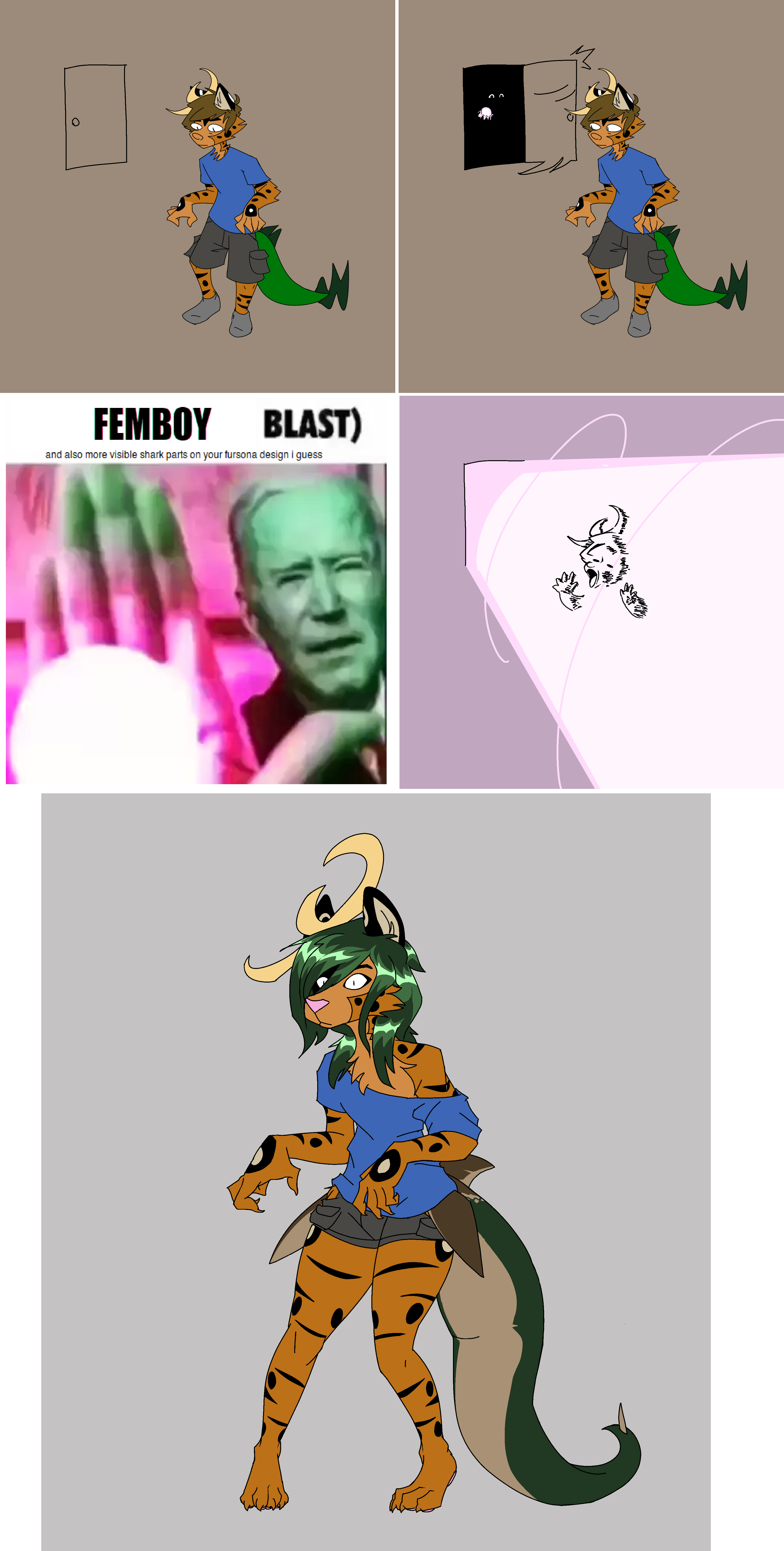 fursona update comic - By @jamchimera on Itaku