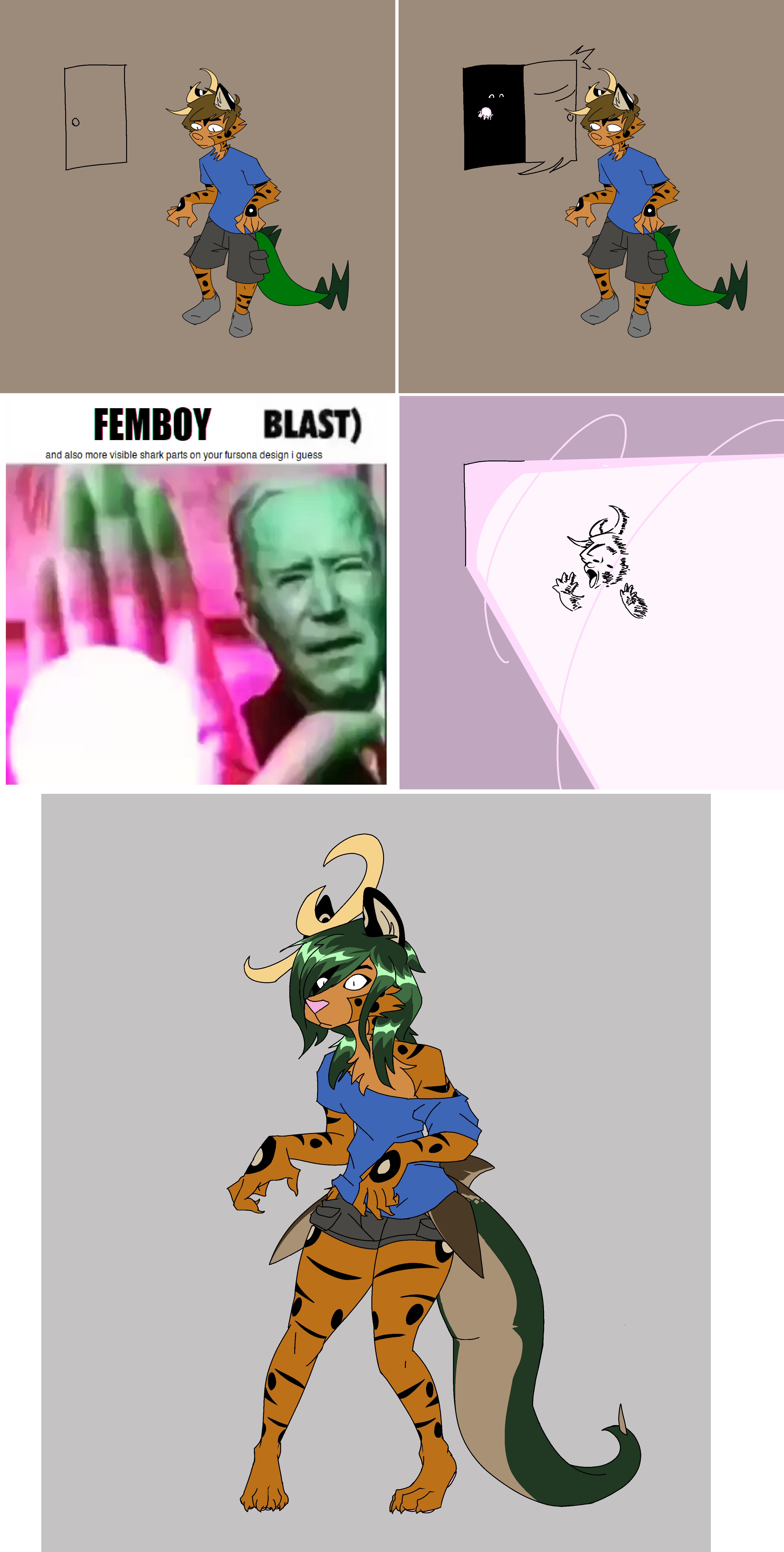 fursona update comic - By @jamchimera on Itaku