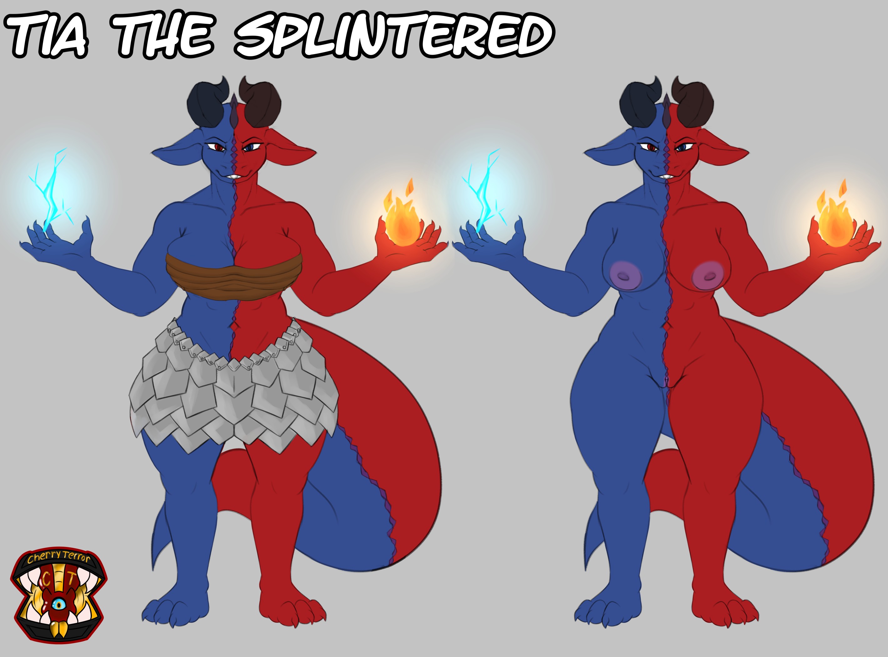 tia ref sheet comm - By @cherryterror on Itaku